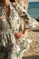 Φόρεμα Tropical Print “Calathea”