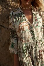 Φόρεμα Tropical Print “Calathea”