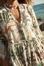 Φόρεμα Tropical Print “Calathea”