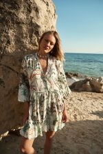 Φόρεμα Tropical Print “Calathea”