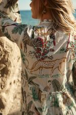 Φόρεμα Tropical Print “Calathea”
