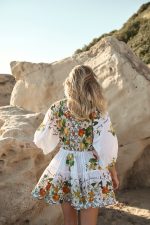Φόρεμα Mini με Citrus Print “Amaryllis”