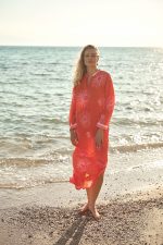 Καφτάνι Μακρύ Κοραλί “Solea”