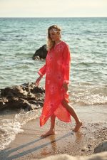 Καφτάνι Μακρύ Κοραλί “Solea”