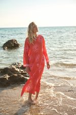 Καφτάνι Μακρύ Κοραλί “Solea”