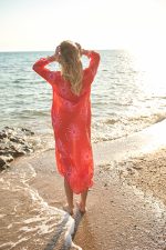 Καφτάνι Μακρύ Κοραλί “Solea”