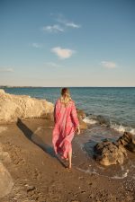 Φόρεμα Maxi Paisley Ροζ “Camellia”