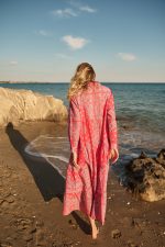 Φόρεμα Maxi Paisley Ροζ “Camellia”