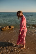 Φόρεμα Maxi Paisley Ροζ “Camellia”