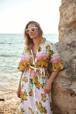 Maxi Σεμιζιέ με Ζώνη “Limoncella”