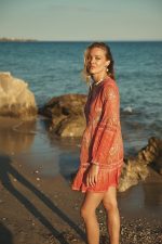 Φόρεμα Boho Κοραλλί “Azalea”