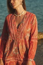 Φόρεμα Boho Κοραλλί “Azalea”