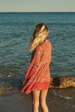 Φόρεμα Boho Κοραλλί “Azalea”