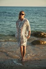 Πουκαμίσα αραλίας paisley εκρού “Nerina”