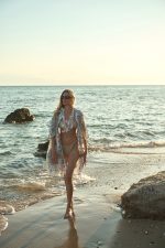Πουκαμίσα Παραλίας Paisley Εκρού “Nerina”