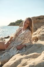 Κιμονό με Παγιέτα και Δαντέλα Εκρού “Magnolia”