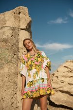 Φόρεμα Παραλίας Λεμονάτο Print “Limone Rosa”