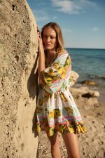 Φόρεμα Παραλίας Λεμονάτο Print “Limone Rosa”