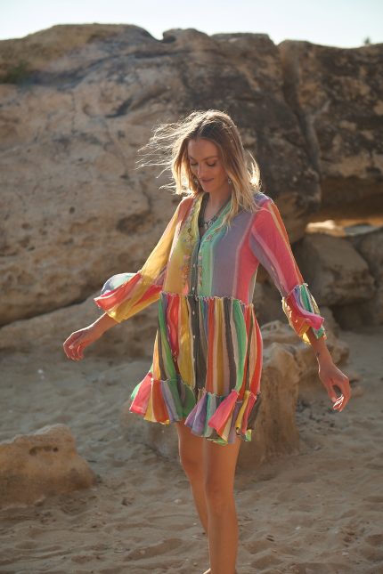 Φόρεμα Ριγέ Πολύχρωμο “Lark”