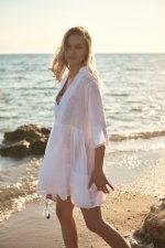 Καφτάνι Λευκό Αέρινο “Alouette”