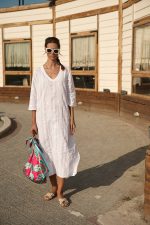 Φόρεμα Maxi Λευκό Κεντητό "Alejandra"